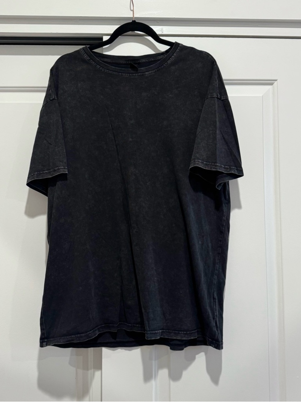 Romwe Men’s Black Short Sleeve T Shirt XL